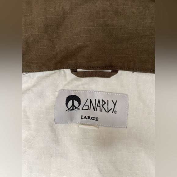 GNARLY Men’s Size L Pullover Technical Performance Canvas Jacket - Picture 5 of 8